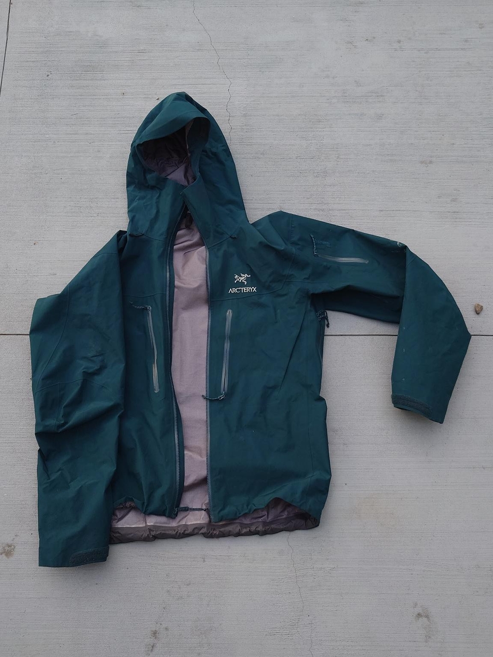 Arc'teryx Alpha SV Jacket Performance Shell Large Blue